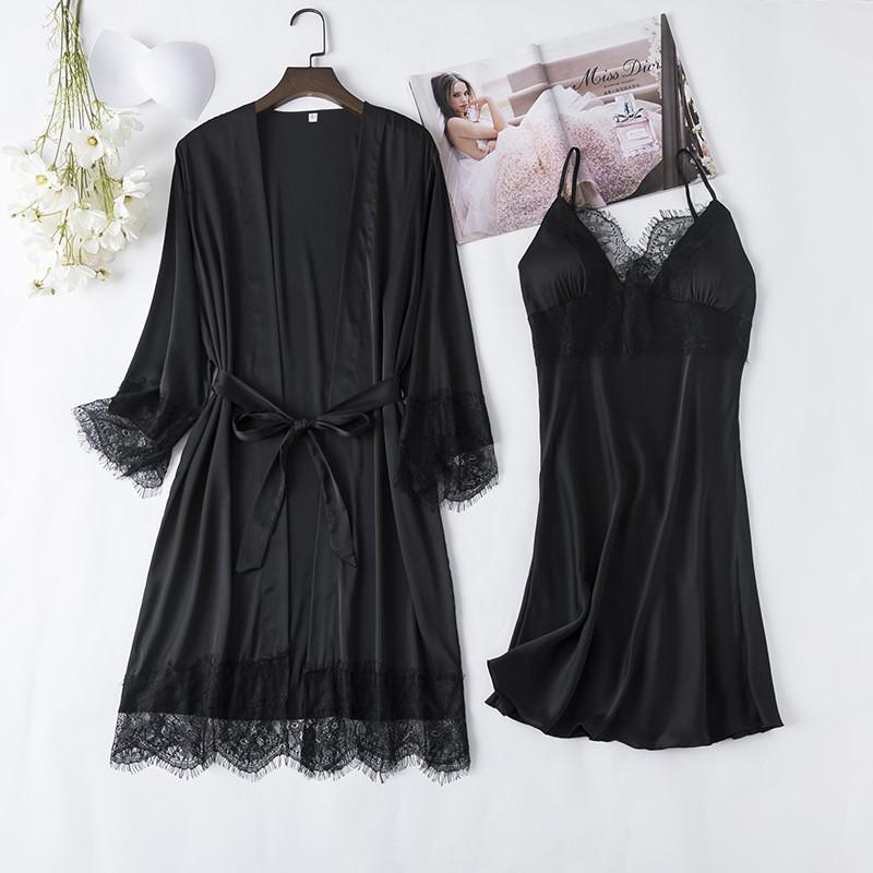 Silk Satin Lingerie 5PCS - LightsBetter