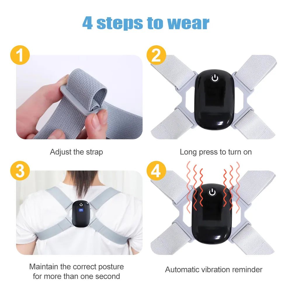 Smart Posture Corrector with Vibration Reminder – LightsBetter