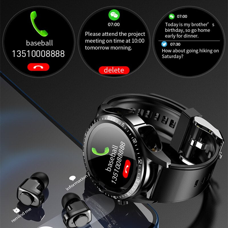 Smart Watch with Earbuds - LightsBetter