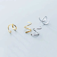 Thumbnail for Spiral Hoop Twist Earrings - LightsBetter