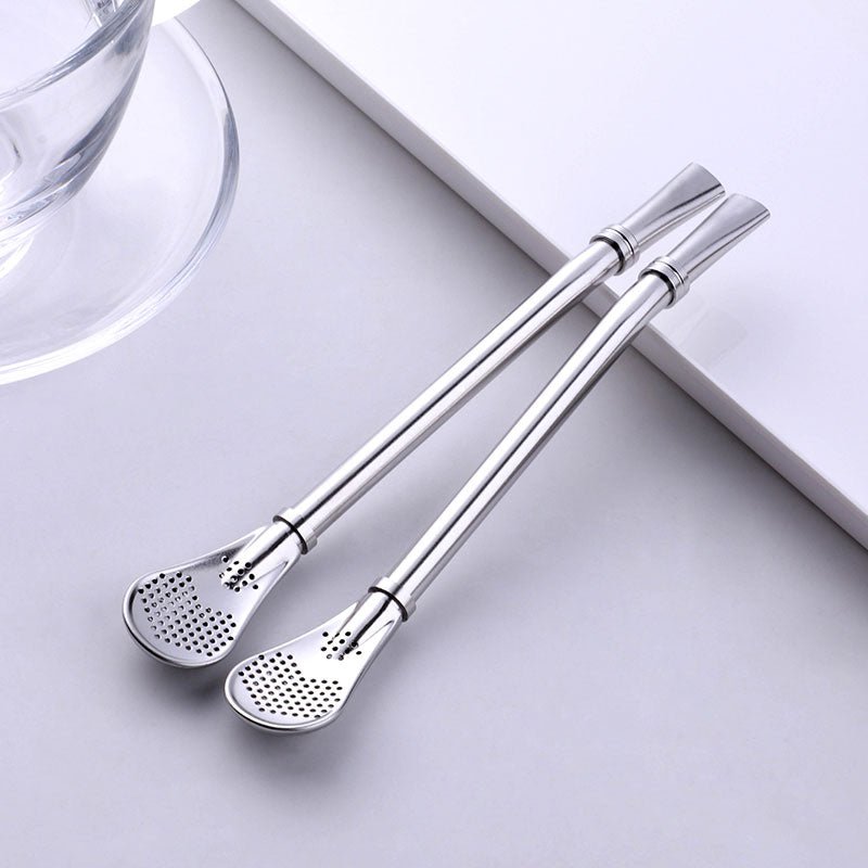 Stainless Filter Straw Spoon - LightsBetter