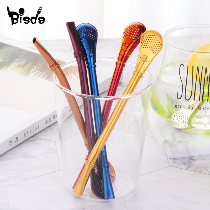 Stainless Filter Straw Spoon - LightsBetter