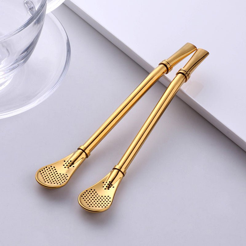 Stainless Filter Straw Spoon - LightsBetter