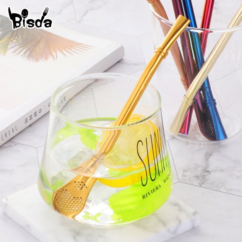 Stainless Filter Straw Spoon - LightsBetter