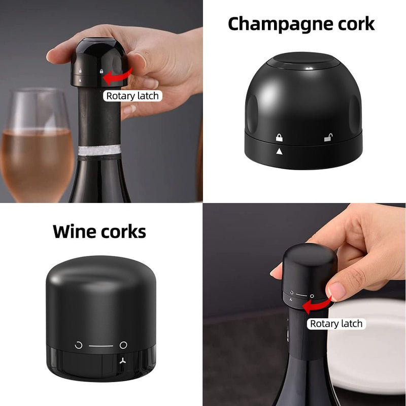Vacuum Wine Bottle Stopper - LightsBetter