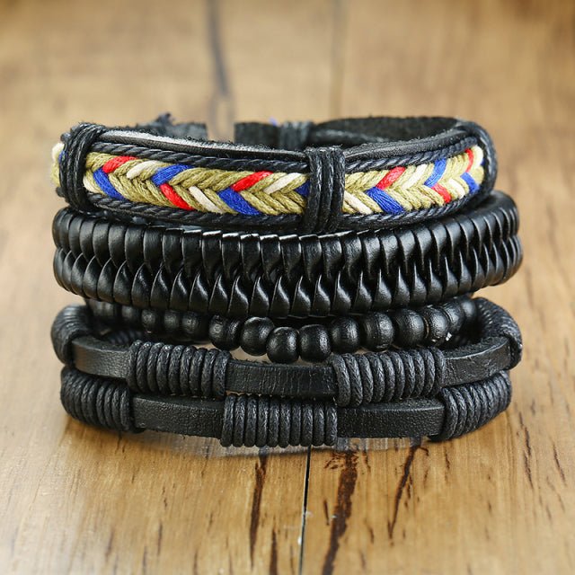 Vnox Leather Bracelets - LightsBetter