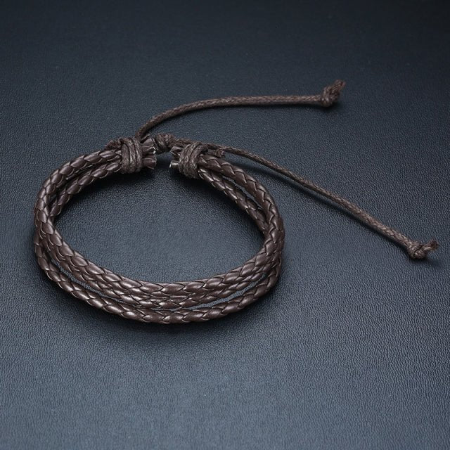 Vnox Leather Bracelets - LightsBetter