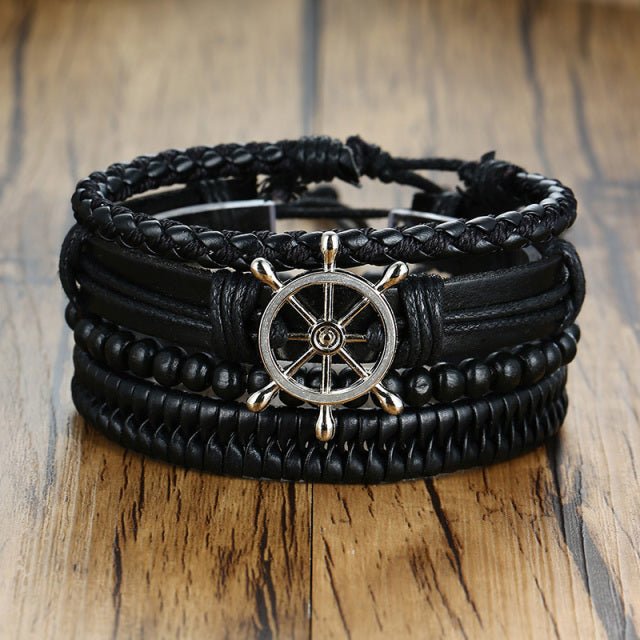 Vnox Leather Bracelets - LightsBetter