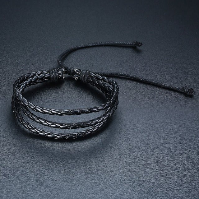 Vnox Leather Bracelets - LightsBetter
