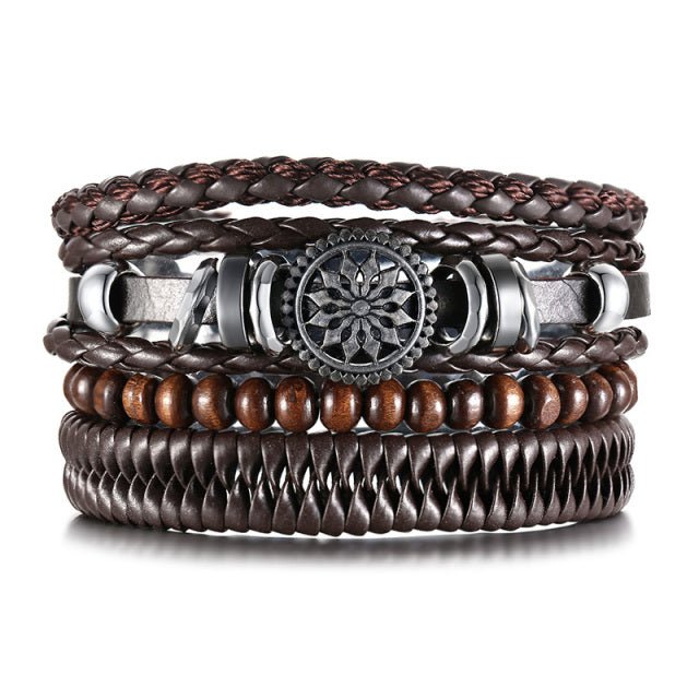 Vnox Leather Bracelets - LightsBetter