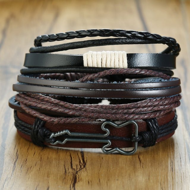 Vnox Leather Bracelets - LightsBetter