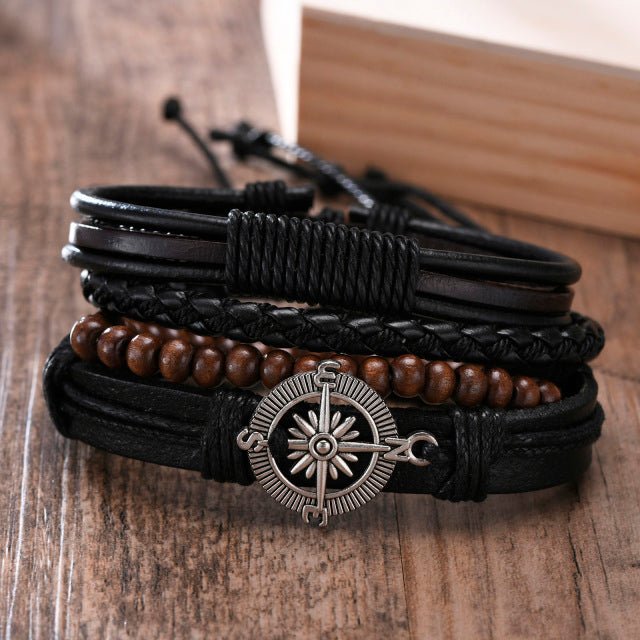 Vnox Leather Bracelets - LightsBetter