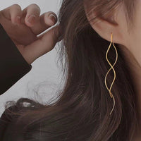 Thumbnail for Wave Threader Earrings - LightsBetter