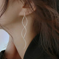 Thumbnail for Wave Threader Earrings - LightsBetter